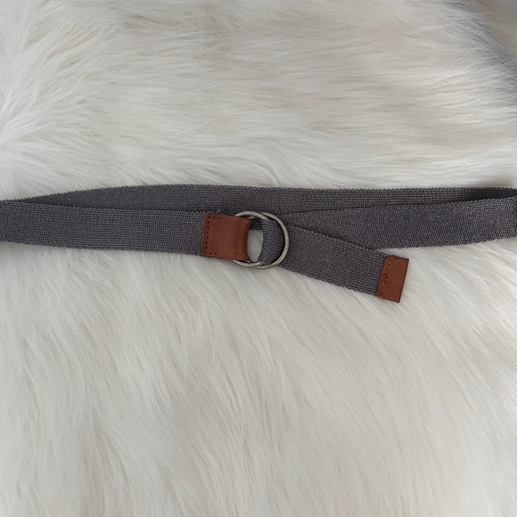 Club Monaco Leather/ Metalic Knit Belt - Picture 5 of 6